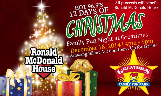 12 Days of Christmas Family Fun Night at Greatimes DL