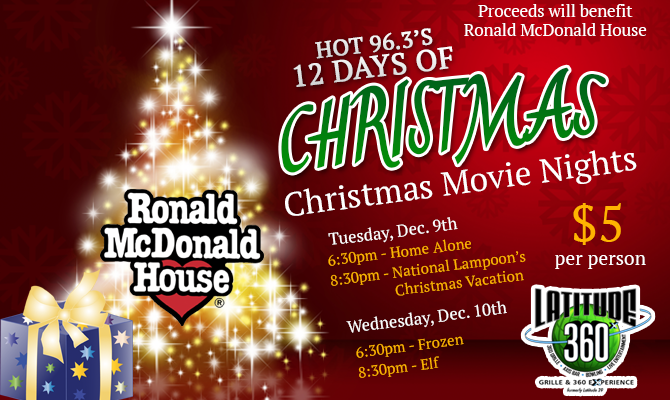 12 Days of Christmas Movie Nights at Latitude 360 DL Imgae