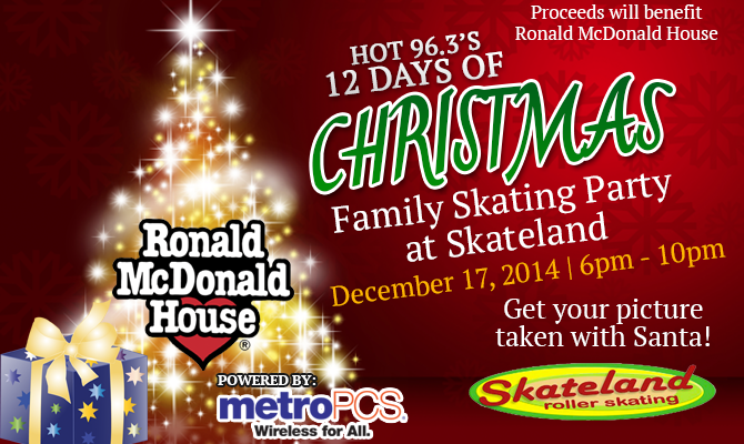 12 Days of Christmas Skating with Santa at Skateland DL