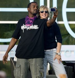 Kanye West Ellen DeGeneres