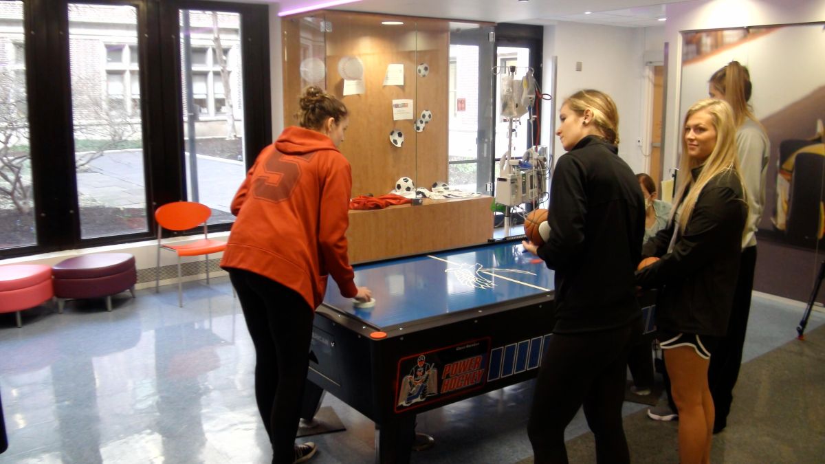 NCAA Players Visit Riley's Children's Hospital