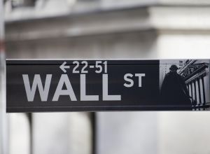 Wall Street sign, Manhattan, New York City, New York, United States