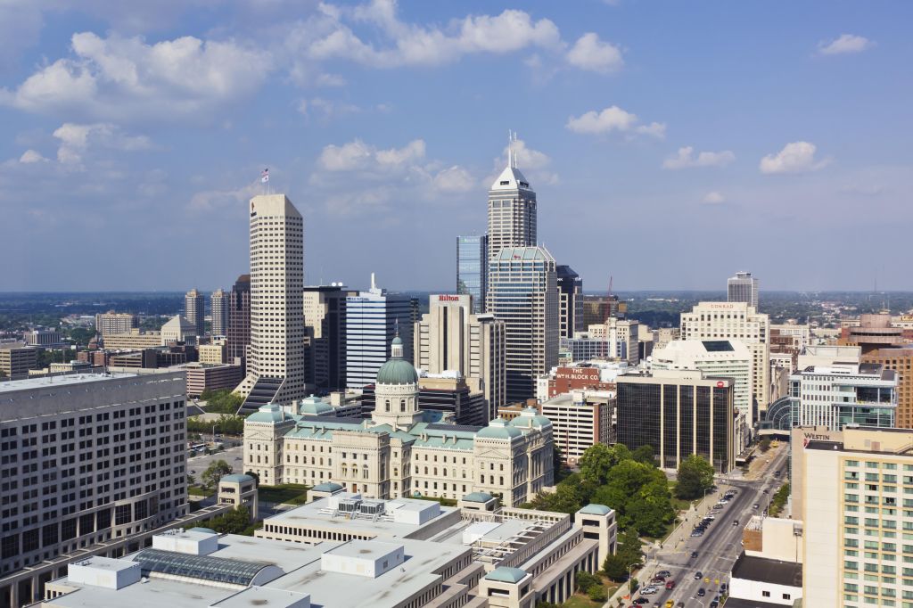 Indianapolis City Skyline