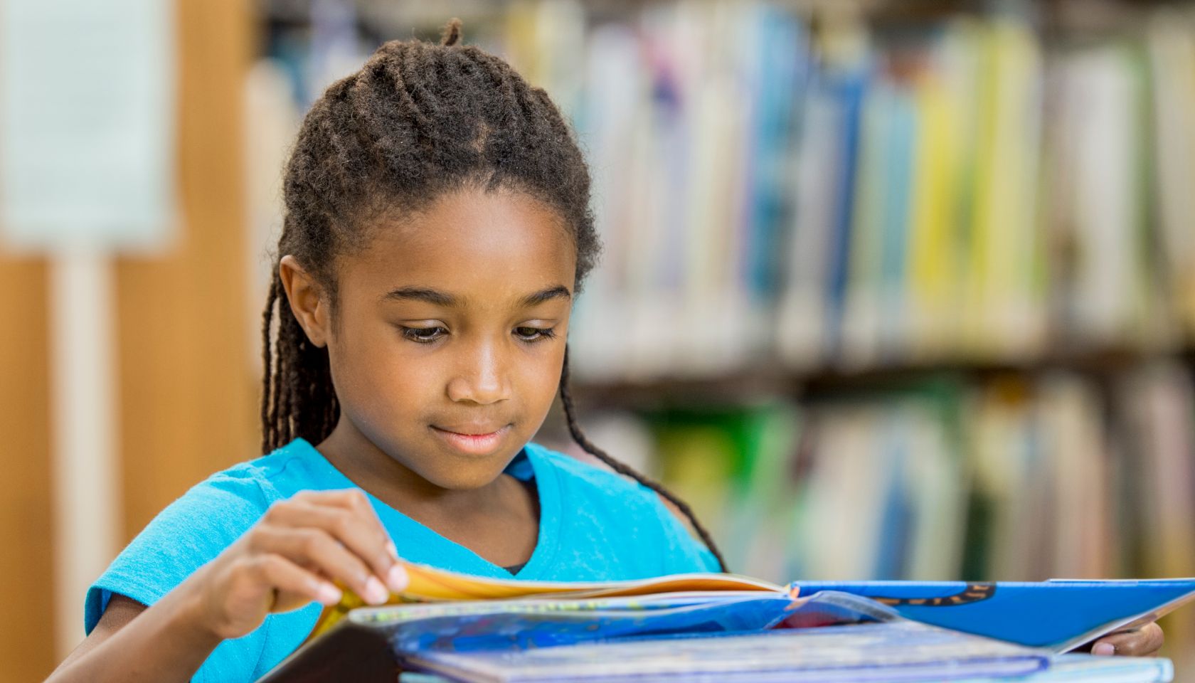 Looking Through Books at the Library