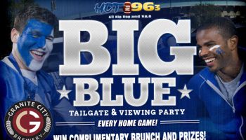 Big Blue Tailgate & Viewing Party Flyer