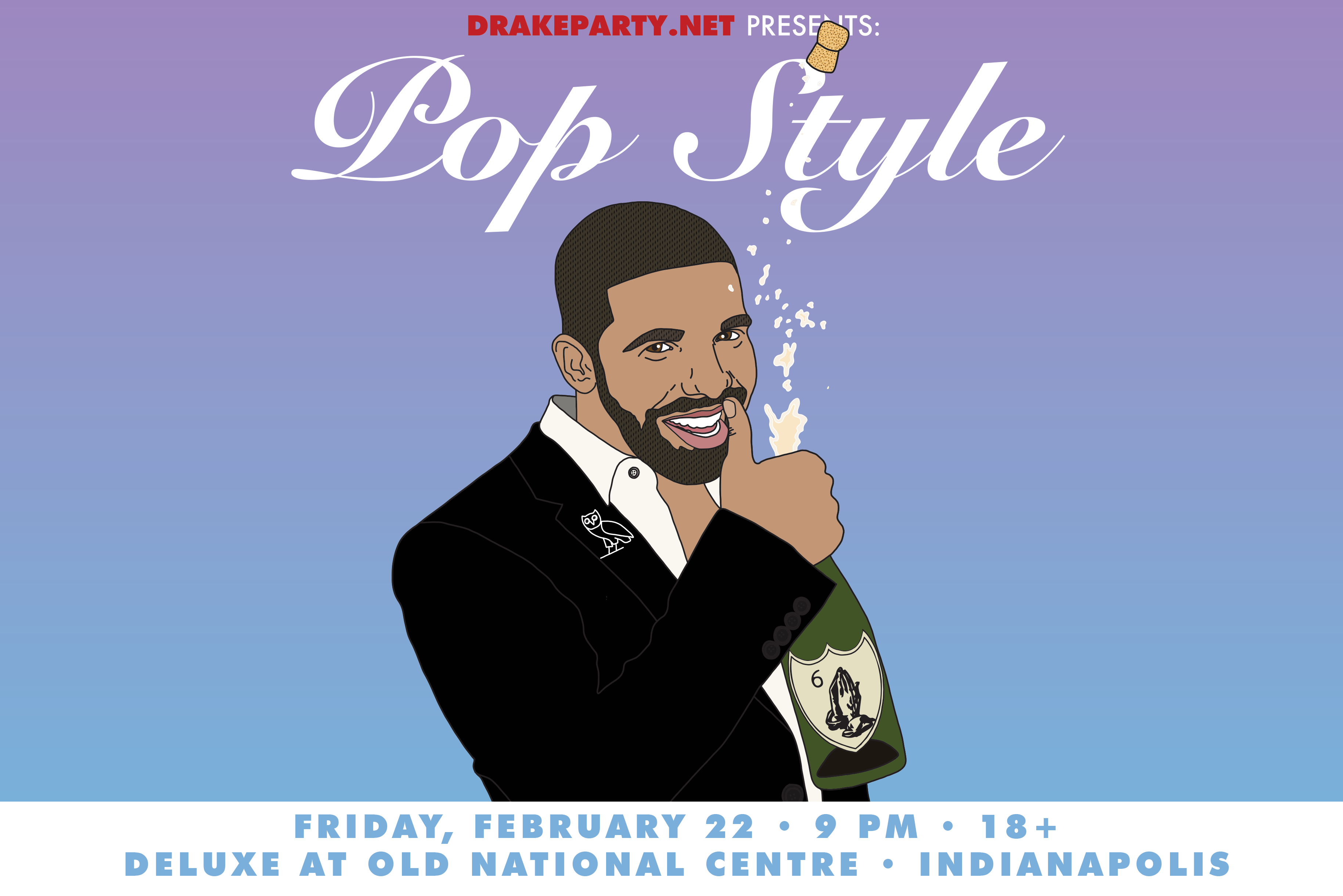 Drake Party - Pop Style Indy Flyer
