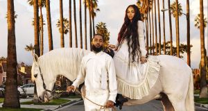 Lauren London and Nipsey Hussle GQ Shoot