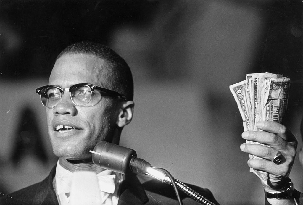 Malcolm X with Money
