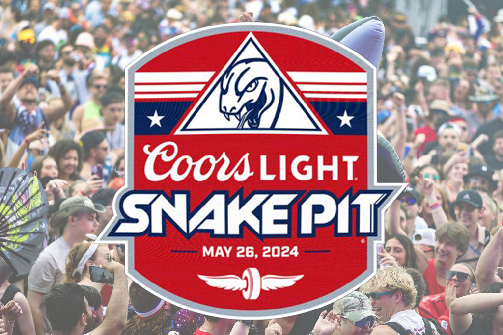 Snake Pit announcement on who will be performing during Indy 500