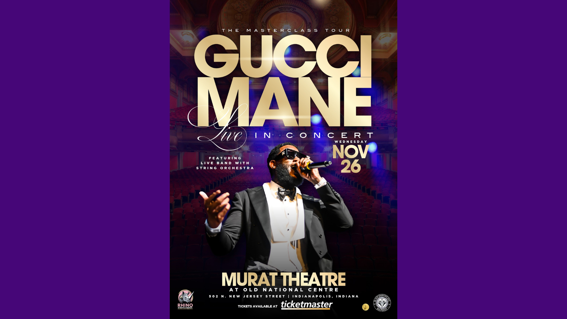 Get tickets to see Gucci Mane in Indianapolis at the Murat Center